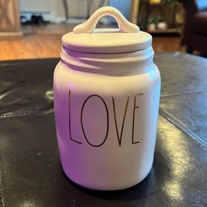 Rae Dunn Love canister